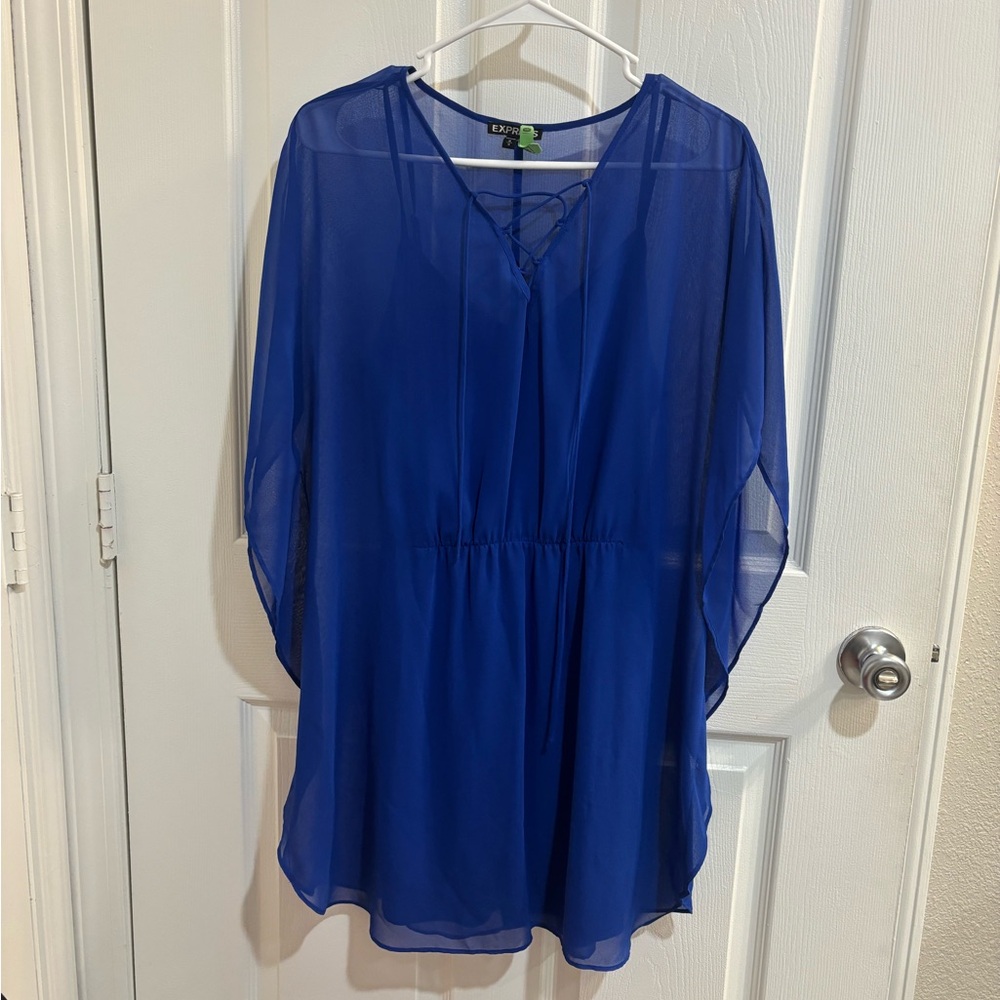 Express, Blue Dress, Size M